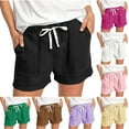 thumbnail image 1 of Itsame Women Walk Shorts With Pockets Womens Loose Short Sweat Pants Fashionable Tight Casual Shorts Brown Size 2XL, 1 of 6