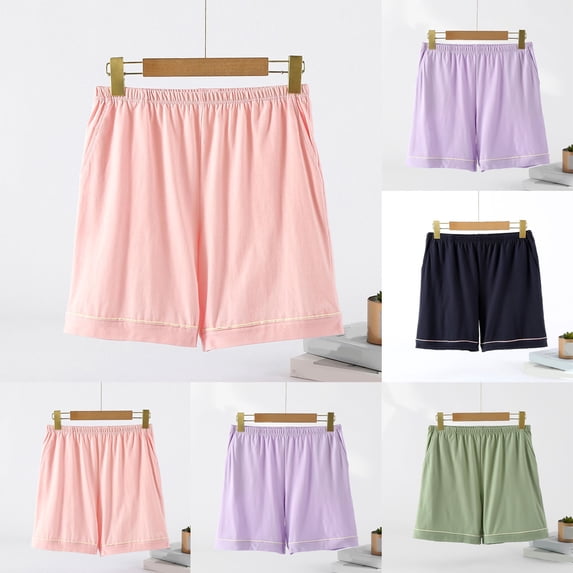 Itsame Women Walk Shorts With Pockets Womens Short Sweat Pants Relaxed Elastic Shorts Green Size L