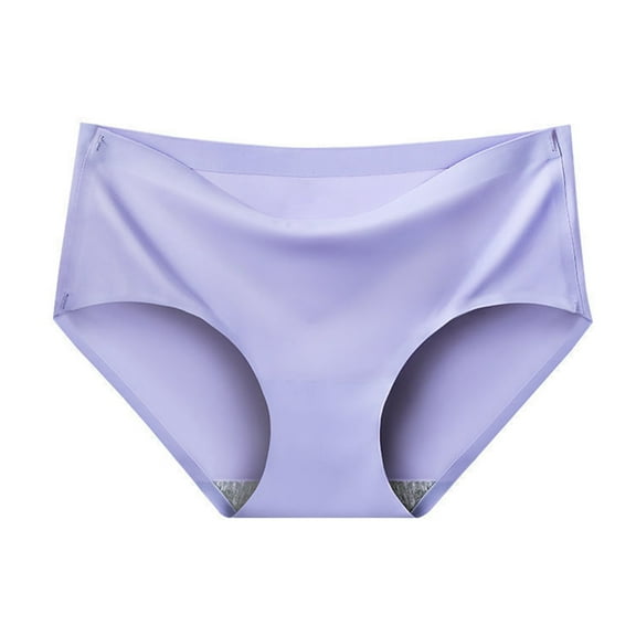 Itsame Womens Briefs, Comfort Breathable Seamless Cotton Underwear Purple 2XL