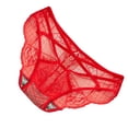 thumbnail image 1 of Itsame Womens Briefs, Comfort Sexy Lace Breathable Ladies Underwear Red Free Size, 1 of 2