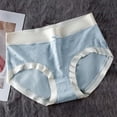 thumbnail image 1 of Itsame Womens Briefs, Cotton Breathable Comfort Underwear Blue L, 1 of 5