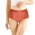 thumbnail image 1 of Itsame Womens Briefs, High Waist Stretch Breathable Ladies Underwear Red L, 1 of 3