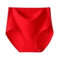 thumbnail image 1 of Itsame Womens Briefs, High Waist Stretch Comfort Cotton Underwear Red 6XL, 1 of 4