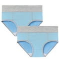 thumbnail image 1 of Itsame Womens Briefs, Seamless Comfort Plus Size 2 Pack Cotton Underwear Light Blue 5XL, 1 of 2