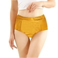 thumbnail image 1 of Itsame Womens Briefs, Stretch Breathable High Waist Ladies Underwear Yellow 2XL, 1 of 3