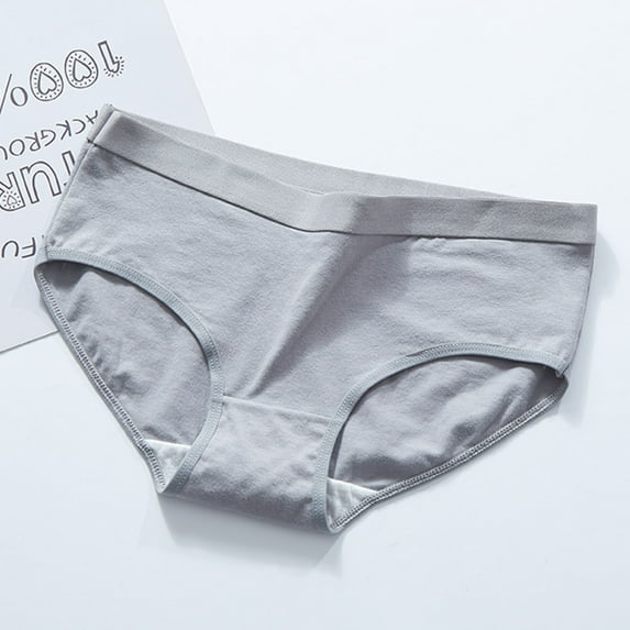 Itsame Womens Briefs, Stretch Seamless Breathable Cotton Underwear Gray XL