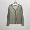 thumbnail image 1 of Itsame Womens Cardigan, Open Front Lightweight Plus Size Cardigan Outerwear with Pockets Gray 3XL, 1 of 3