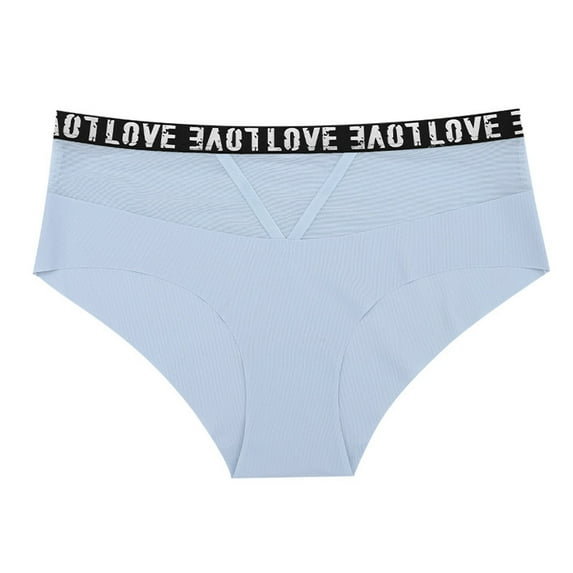 Itsame Womens Shaping Panties, Breathable Stretch Seamless Ladies Underwear Blue XL