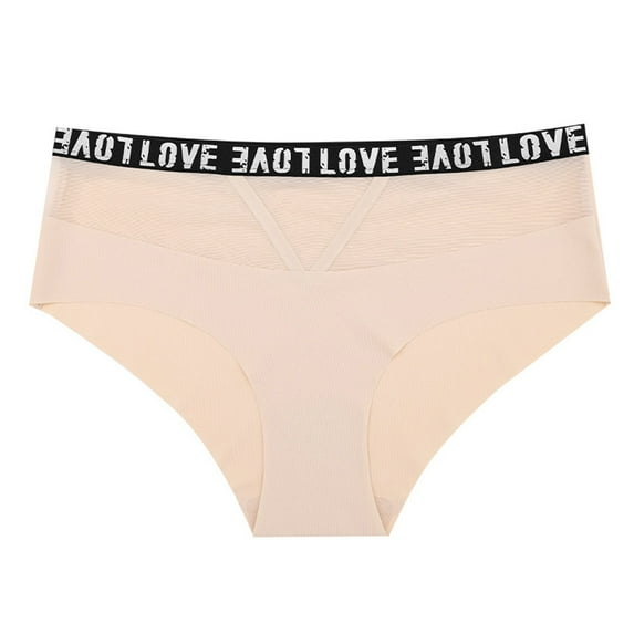 Itsame Womens Shaping Panties, Stretch Breathable Seamless Ladies Underwear Beige M