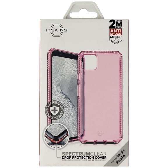 Itskins Spectrum Clear Protective Phone Case For Google Pixel 4 Light Pink