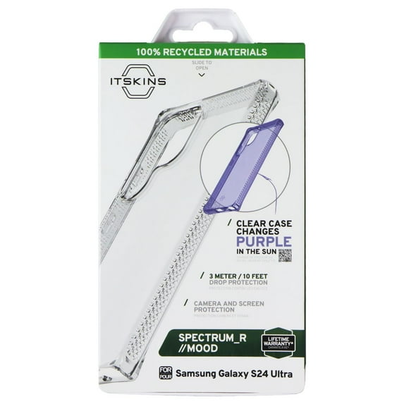 ITSKINS Spectrum_R Mood Case for Samsung Galaxy S24 Ultra - Clear / Purple