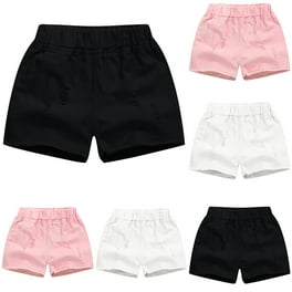 BULLPIANO 2 12T Kids Little Girls Shorts Solid Elastic Waist Basic Shorts Summer Walmart