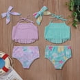 thumbnail image 1 of Itsun Girls' Swimwear,Toddler Kid Baby Girl Tassels + Mermaid Swimsuit Beachwear Set Green 0-6 Months, 1 of 5