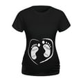 thumbnail image 1 of Itsun Maternity Clothes Women Maternity Short Sleeve Cartoon Print Tops T-shirt Pregnancy Clothes, 1 of 6
