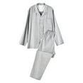 thumbnail image 1 of Itsun Mens Pajamas Set,Men's Broadcloth Short Sleeve Top and Long Pants Pajama Set Gray, 1 of 1