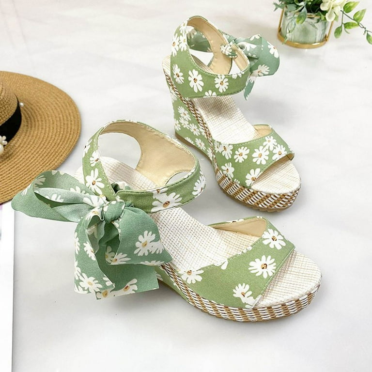 Closed toe tie up wedges deals