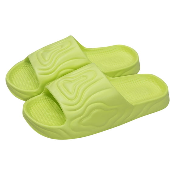 Itsun Womens Slippers,Women's New Casual Go Out Summertime Indoor At Home Take A Bath Domestic Slipper Green US Size 6