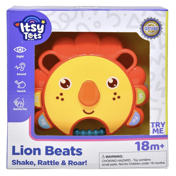 Itsy Tots Lion Musical Tambourine