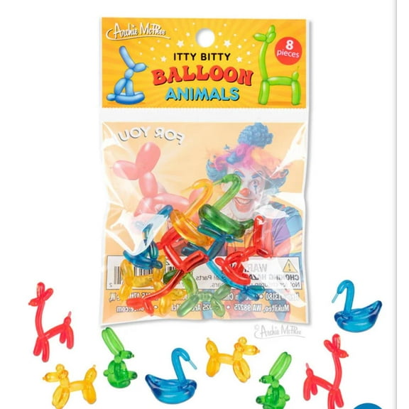 Itty Bitty Balloon Animals - 8 Piece Assorted Bag
