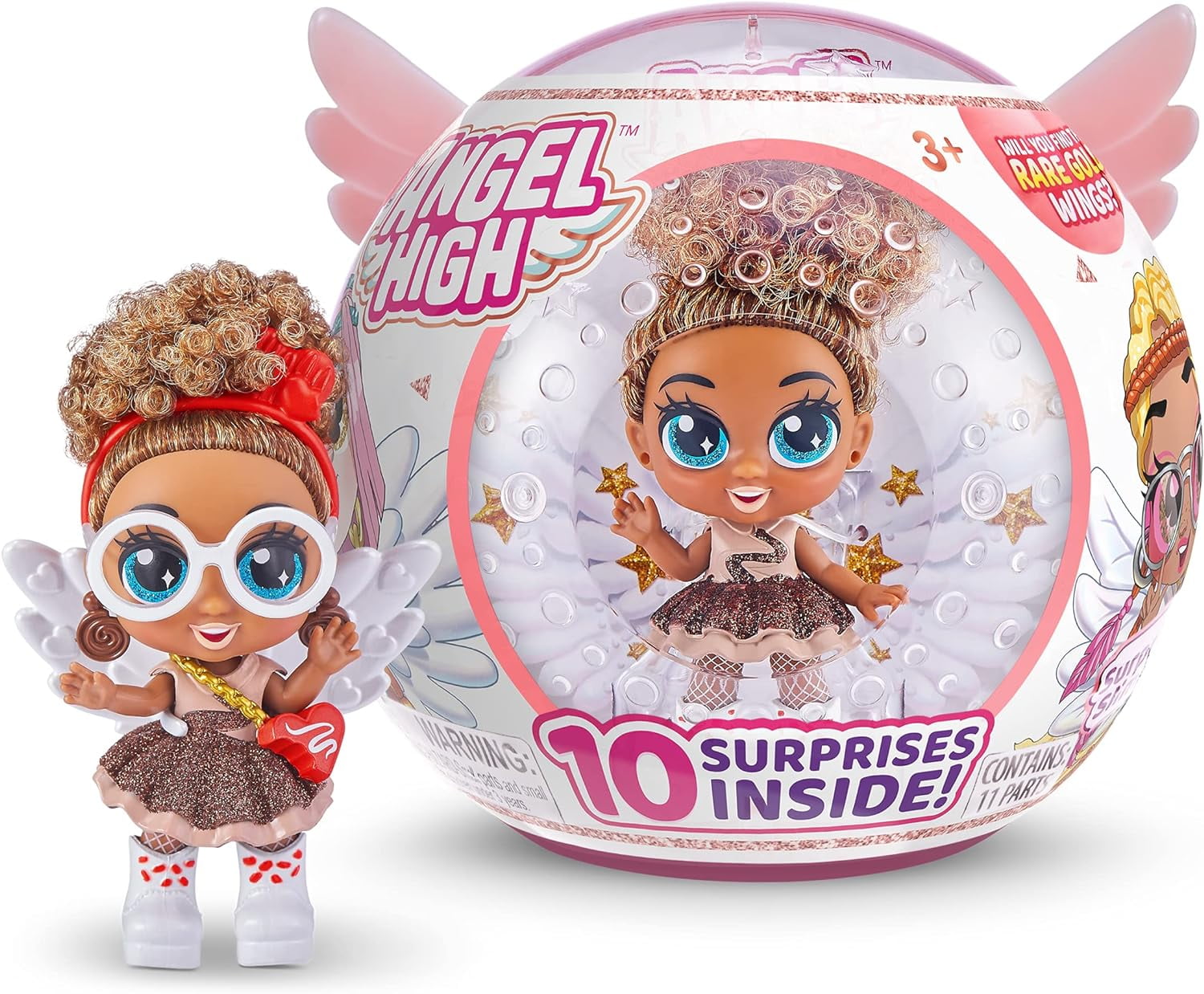 Itty Bitty Prettys Angel High Doll with 10 Surprise