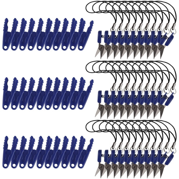 JubileeYarn Snippy Portable Keychain Scissors - Shock Blue - 30 Scissors