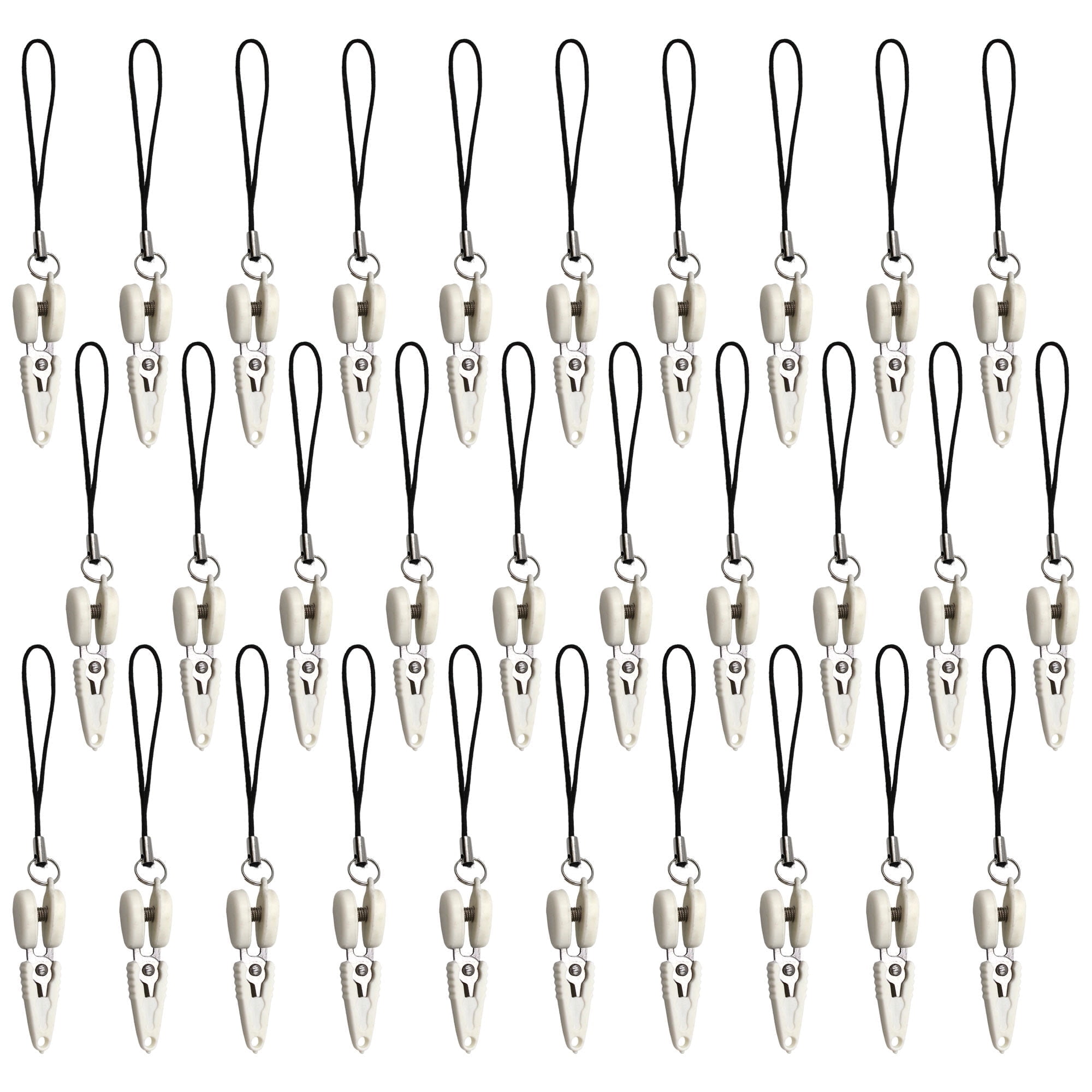 JubileeYarn Snippy Portable Keychain Scissors - White - 30 Pairs
