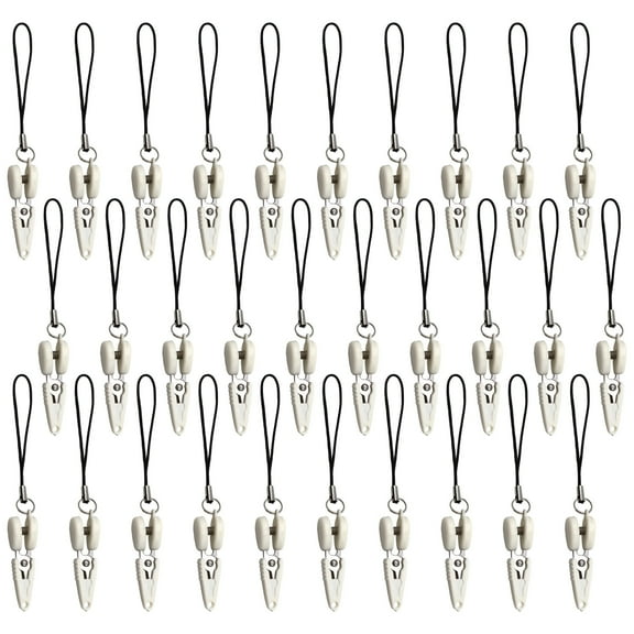JubileeYarn Snippy Portable Keychain Scissors - White - 30 Pairs