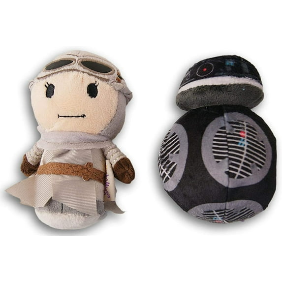 Itty Bitty Star Wars Plush Set - BB-9E and Rey - Adorable Miniature Plush