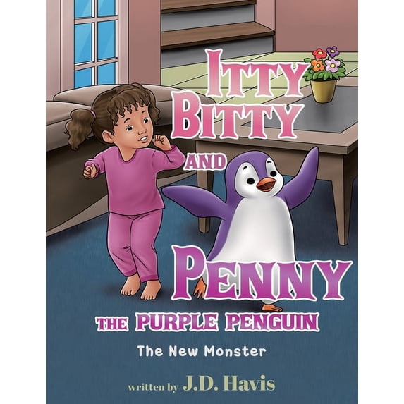 Itty Bitty and Penny the Purple Penguin: The New Monster (Paperback)