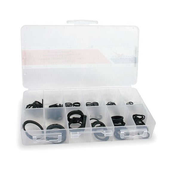 External Retaining Ring Assortment, Steel, Phosphate Finish