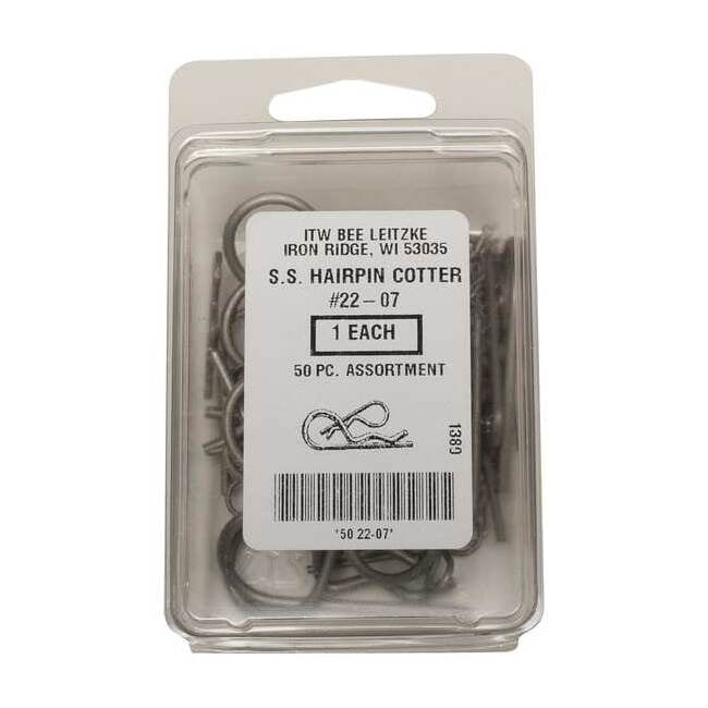 Produktbild von 100 Stück Split-/Sicherheitsstifte 3/16″ X 4,5″ Aus Stahl, USA-Qualität – Plain