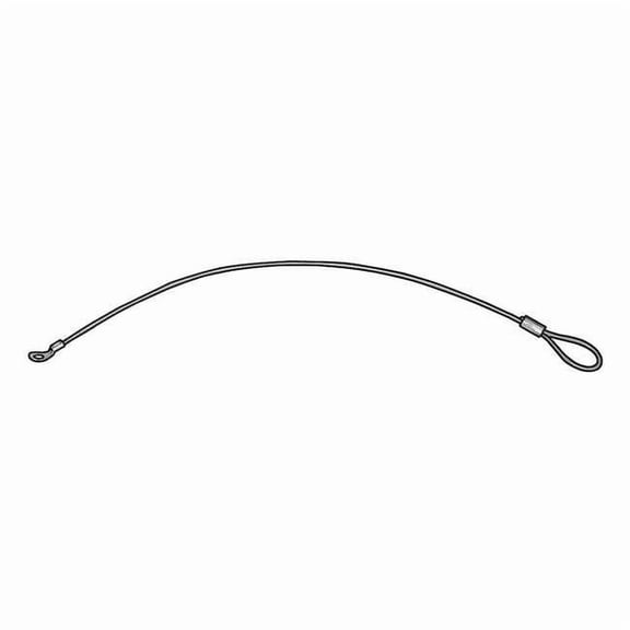 Terminal and Loop Lanyard, 6 in, 3/64 in Pin Dia., Stainless Steel, Nylon Coated, 5 PK