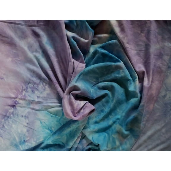 Ity Brushed Printed Veesh Lagoon 58" Fabric By The Yard