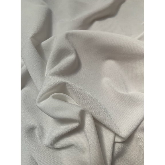 Burlap Fabrics ITY Knit Jersey Fabric Ivory - 58 to 60 Inch Wide 95 Poly 5 Spandex Sold by the Yard