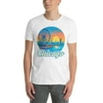 thumbnail image 1 of ItzUs Collections Chicago Retro Carnival Unisex Tee Shirt - Men's Sizes S-3XL, Color: White (Size 3XL), 1 of 4