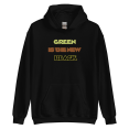 thumbnail image 1 of ItzUs Collections Eco-Conscious Print Hoodie Sweatshirt S, Black Unisex, 1 of 2