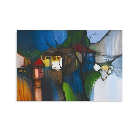 Itzchak Tarkay Prints Abstract Painting Poster Poster Cool Artworks Painting Wall Art Canvas Prints Hanging Picture Home Decor Posters Gift 12x18inch(30x45cm)