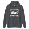 thumbnail image 1 of Itzus Collections Graphic Chillin Christmas Hoodie, Dark Heather Unisex, Size M, 1 of 4