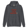 thumbnail image 1 of Itzus Collections Graphic Every Idea Counts Motivational Hoodie, Dark Heather Unisex, Size L, 1 of 3