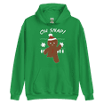 thumbnail image 1 of Itzus Collections Graphic Gingerbread Christmas Hoodie, Green Unisex, Size 3XL, 1 of 4