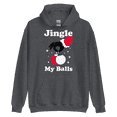 thumbnail image 1 of Itzus Collections Graphic Jingle Christmas Hoodie, Dark Heather Unisex, Size S, 1 of 4