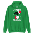 thumbnail image 1 of Itzus Collections Graphic Jingle Christmas Hoodie, Green Unisex, Size L, 1 of 4