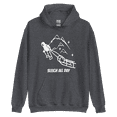 thumbnail image 1 of Itzus Collections Graphic Sleigh Christmas Hoodie, Dark Heather Unisex, Size 4XL, 1 of 4
