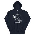 thumbnail image 1 of Itzus Collections Graphic Sleigh Christmas Hoodie, Navy Unisex, Size S, 1 of 4