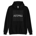 thumbnail image 1 of Itzus Collections Graphic Unstoppable Motivational Hoodie, Black Unisex, Size L, 1 of 3