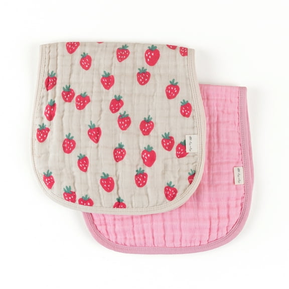 Itzy Burp Cloths Strawberries and Cream