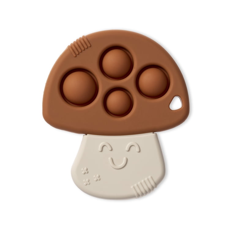 Itzy Ritzy, Unisex Mushroom Teether, Push Bubble Silicone Toy for
