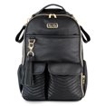 thumbnail image 1 of Itzy Ritzy Diaper Bag Backpack – Large Capacity Boss Backpack Diaper Bag Featuring Bottle Pockets, Changing Pad, Stroller Clips and Comfortable Backpack Straps, Black with Gold Hardware, 1 of 6