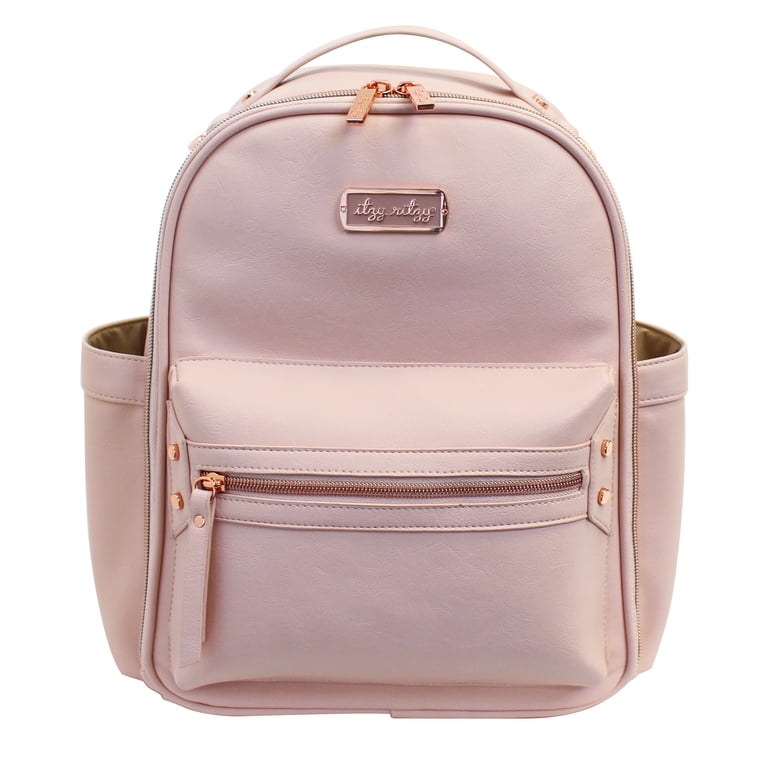 Pink vegan leather zipper detail mini backpacks Amazon.com: Wondapop - Alice in Wonderland 11 main image 4