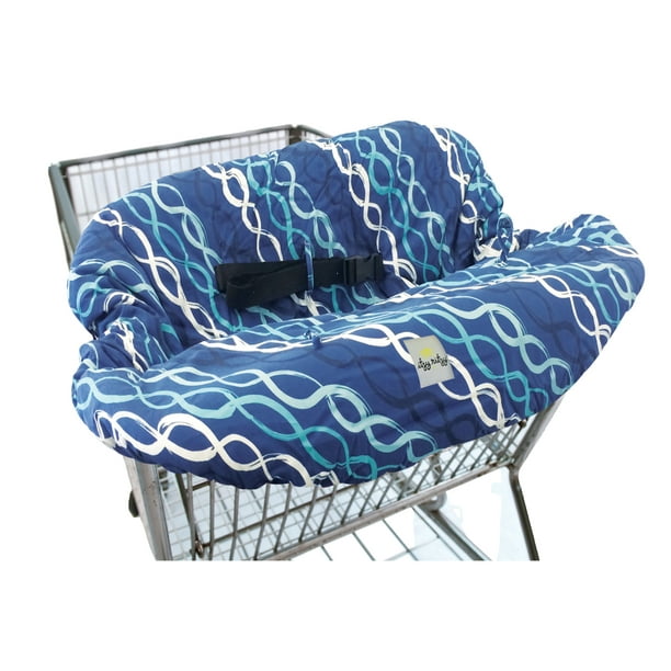 Itzy Ritzy Ritzy Sitzy™ Shopping Cart and High Chair Cover, Helix, Blue